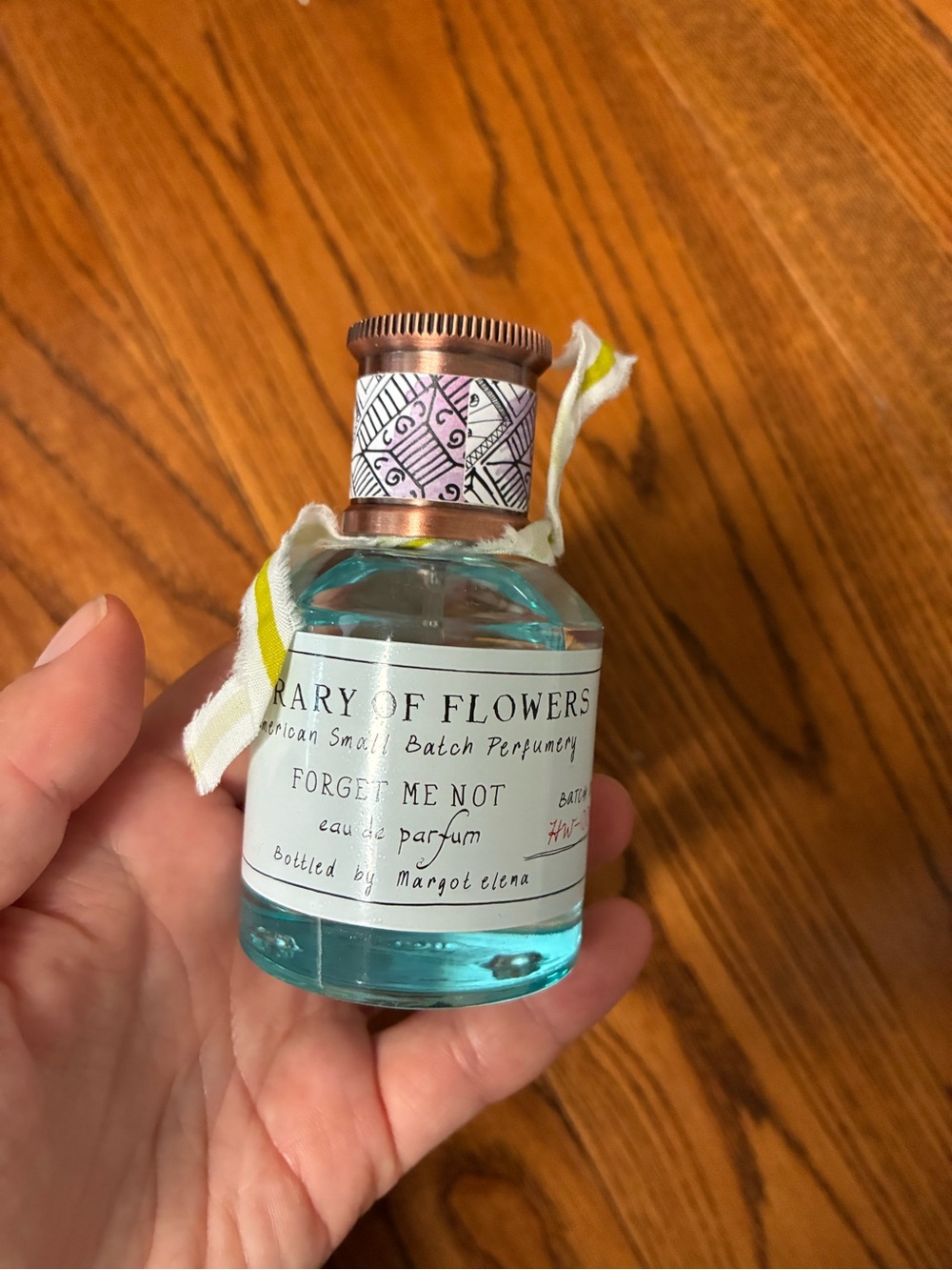 Library of flowers by Margot elena 50ml eau de parfum in FORGET ME NOT